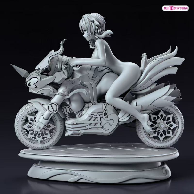 【Pre-order】Ji Bo Studio 1/6 Scale Rides Ganyu Motorcycle GK Resin Statue