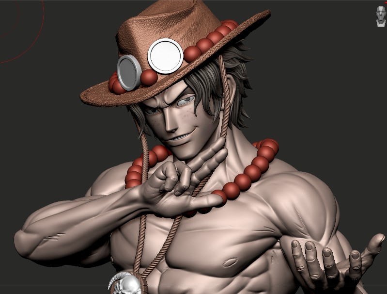 【Pre-order】Ghost Studio POP Scale OP Ace Resin Statue