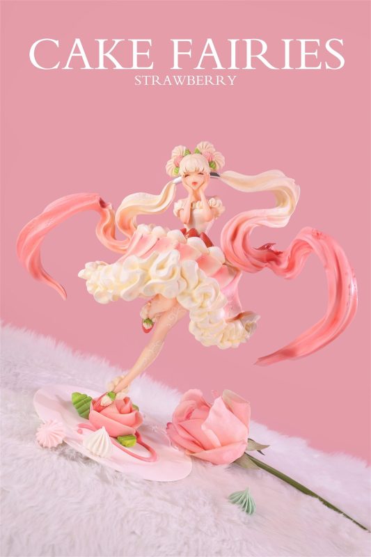 【Pre-order】WeArtDoing Studio Cake Fairies Strawberry & Matcha Resin Statue