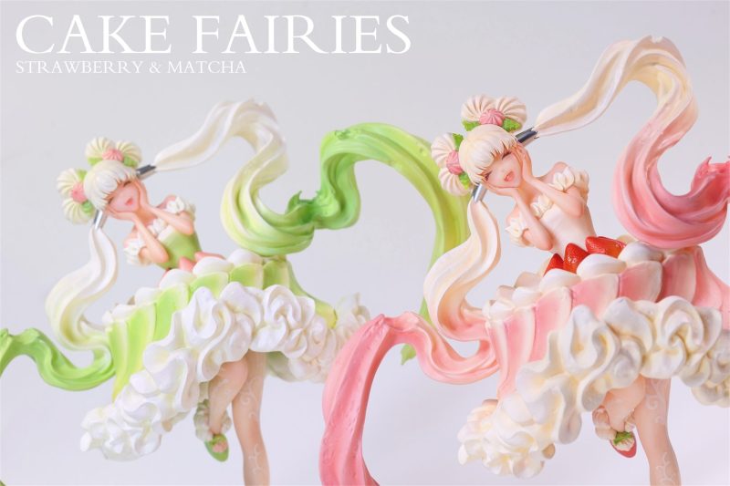 【Pre-order】WeArtDoing Studio Cake Fairies Strawberry & Matcha Resin Statue