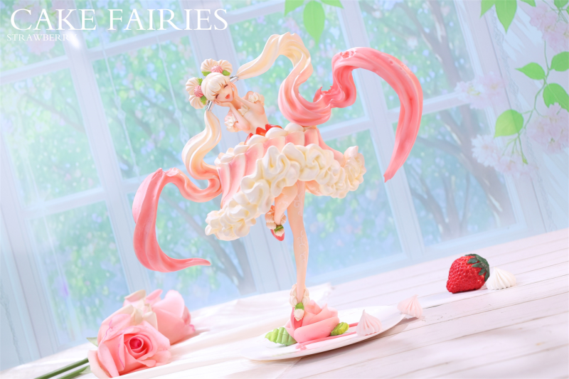 【Pre-order】WeArtDoing Studio Cake Fairies Strawberry & Matcha Resin Statue