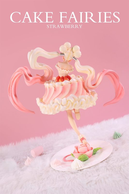 【Pre-order】WeArtDoing Studio Cake Fairies Strawberry & Matcha Resin Statue