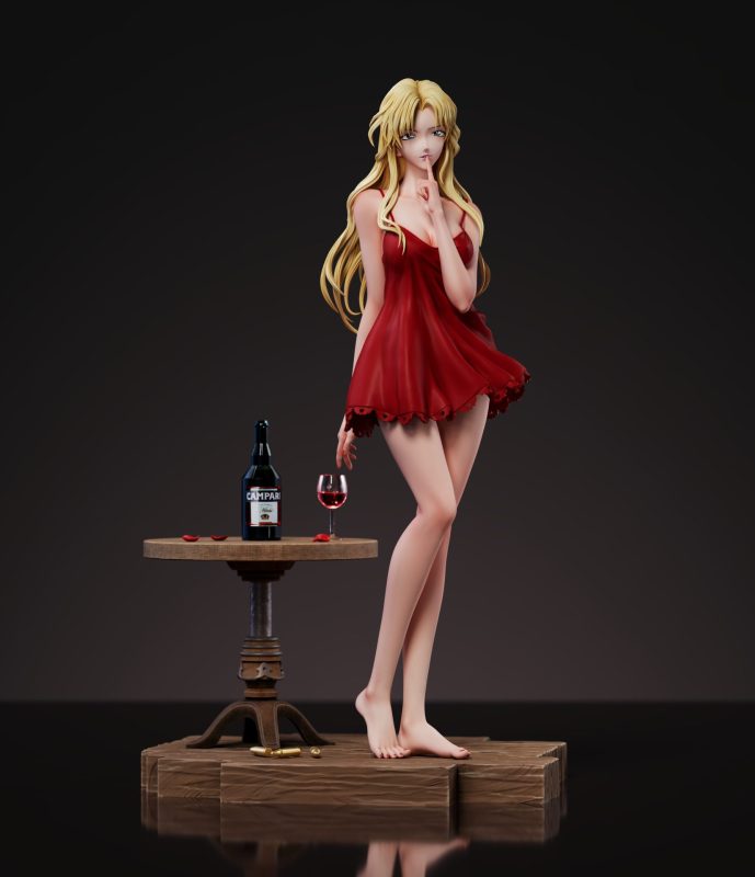 【Pre-order】Strange Thief Studio 1/6 Scale Detective Conan Vermouth in Pajamas Resin Statue