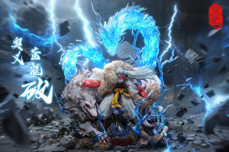 【Pre-order】TY Studio 1/6 Scale Inuyasha Sesshomaru with LED Resin Statue