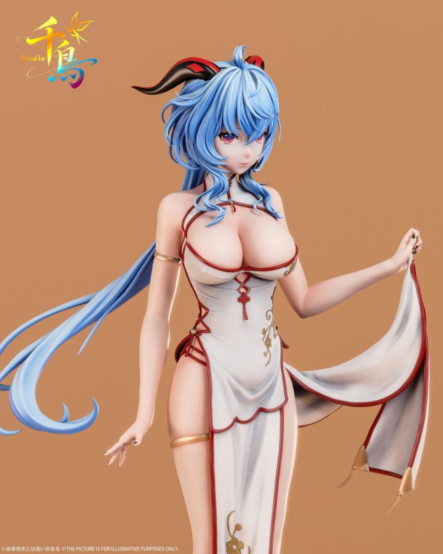 【Pre-order】Qian Niao Studio 1/1 & 1/6 Scale Cheongsam Ganyu Resin Statue