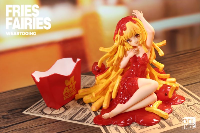 【Pre-order】WeArtDoing Studio Sleeping Beauty Fries Girl Statue Resin
