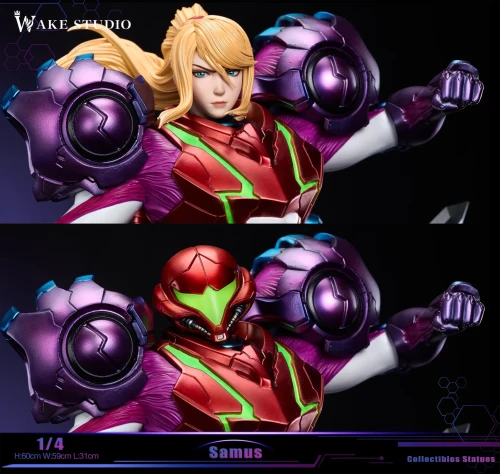 【Pre-order】Wake Studio 1/4 Scale Metroid Samus Aran Resin Statue