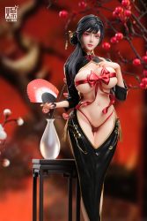【Pre-order】TGZW Studio 1/4 Scale Cheongsam Red Apricot LICENSED Resin Statue