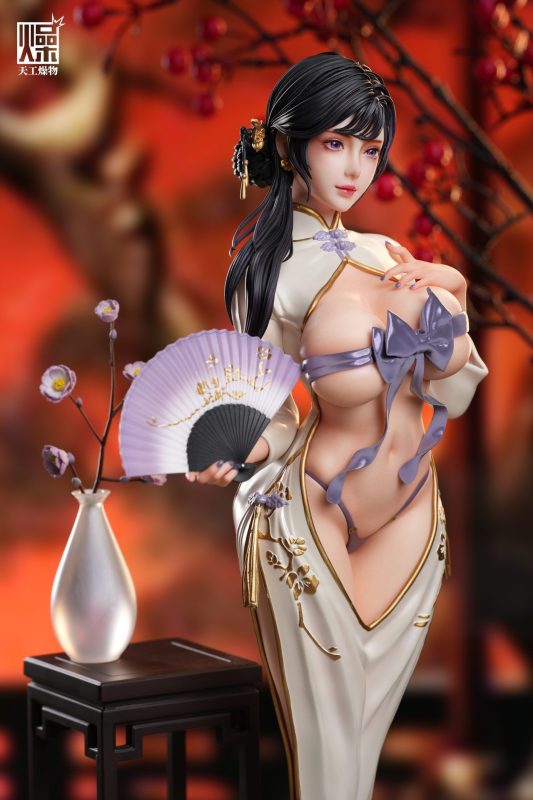 【Pre-order】TGZW Studio 1/4 Scale Cheongsam Red Apricot LICENSED Resin Statue