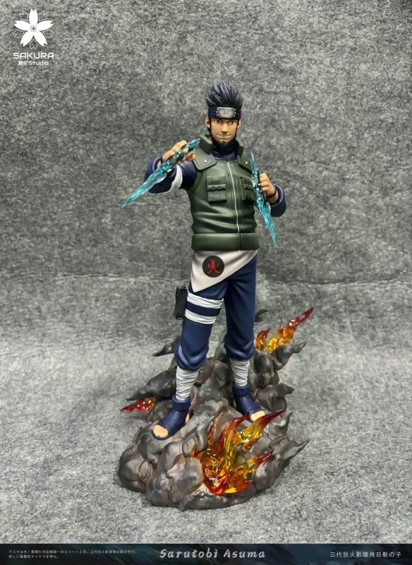 【Pre-order】SAKURA Studio Teacher Series Yūhi and Sarutobi Asuma Resin Statue