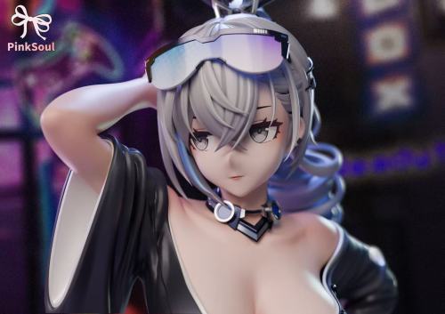 【Pre-order】Pinksoul Studio Silver Wolf Resin Statue