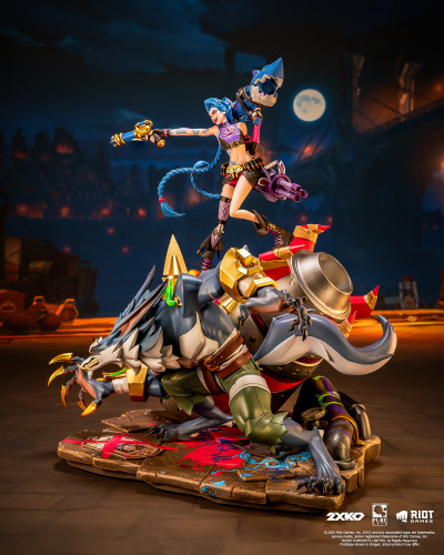 【Pre-order】Pure Arts Studio 1/10 Scale  2XKO Jinx & Warwick Resin Statue