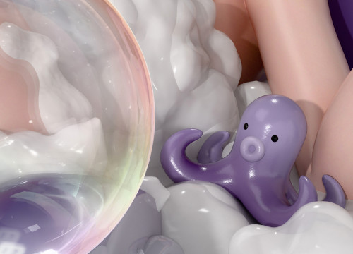 【Pre-order】Yaomengmeng Studio 1/6 Scale  Bathing Octopus Girl Resin Statue