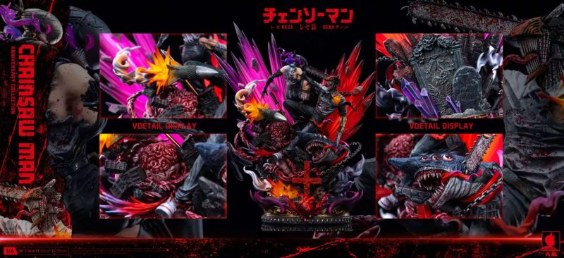 【Pre-order】Big Feeler Studio Denji vs Reze Resin Statue