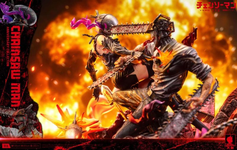 【Pre-order】Big Feeler Studio Denji vs Reze Resin Statue