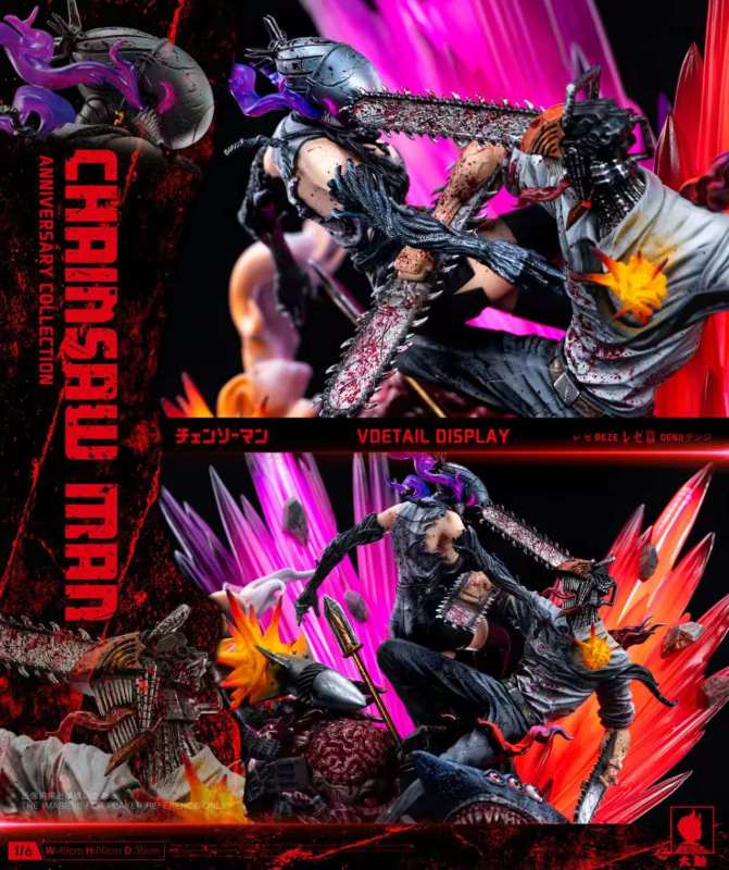 【Pre-order】Big Feeler Studio Denji vs Reze Resin Statue