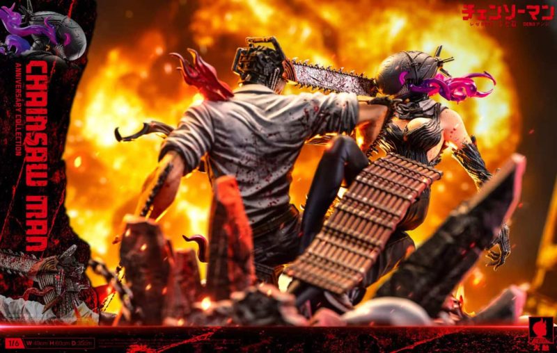 【Pre-order】Big Feeler Studio Denji vs Reze Resin Statue