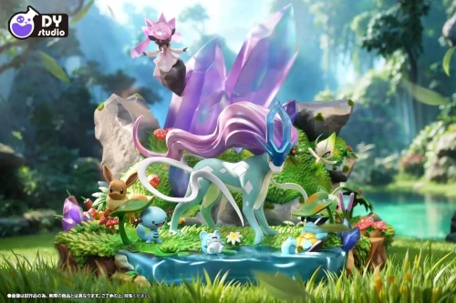 【Pre-order】DY Studio Suicune and Powkemown in the Afternoon Sun Resin Statue