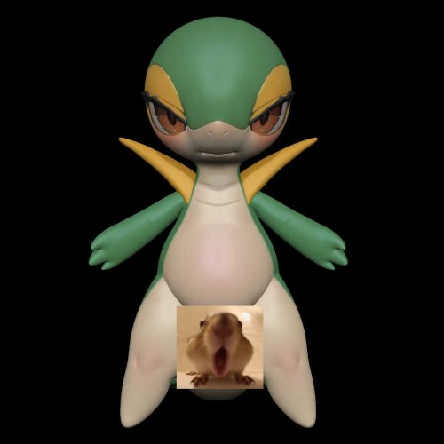 【Pre-order】Lingmo Studio Snivy Plush Doll Resin Statue