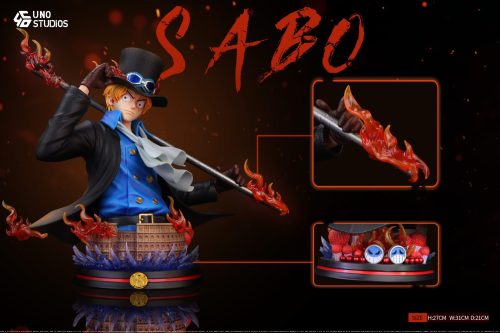 【Pre-order】UNO Studio 1/4 Scale OP SABO Bust Resin Statue