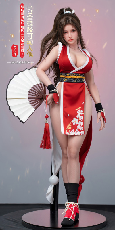 【Pre-order】FG Studio 1/3 Scale Red-clothed fighting girl Full silicone posable figure Resin Statue