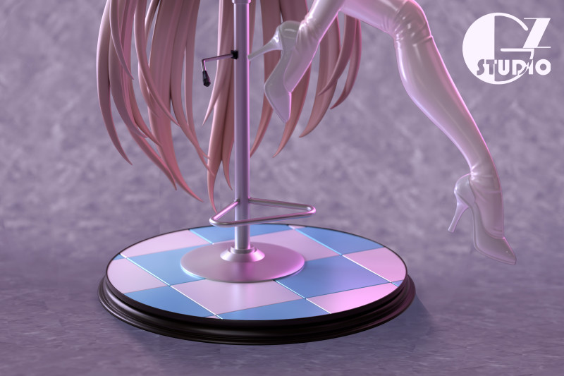 【Pre-order】GZ Studio 1/6 Scale Latex Cat Girl - Asuna (Black or White available) Resin Statue