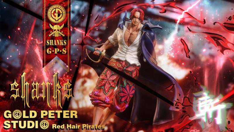 【Pre-order】Gold Peter Studio 1/8 POP Scale OP Shanks Red Hair Pirates Resin Statue
