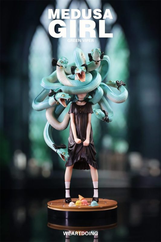 【Pre-order】WeArtDoing Studio Medusa Girl Green Viper & Crimson Viper Resin Statue
