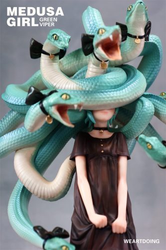 【Pre-order】WeArtDoing Studio Medusa Girl Green Viper & Crimson Viper Resin Statue
