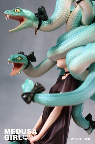 【Pre-order】WeArtDoing Studio Medusa Girl Green Viper & Crimson Viper Resin Statue