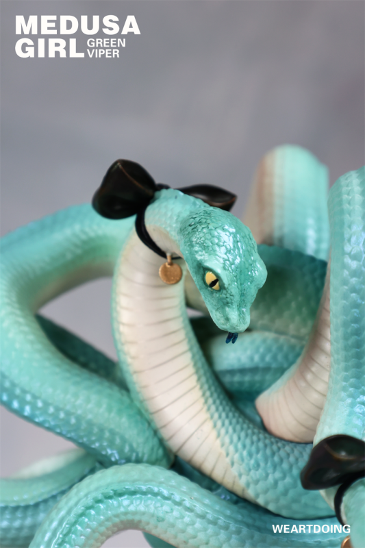 【Pre-order】WeArtDoing Studio Medusa Girl Green Viper & Crimson Viper Resin Statue