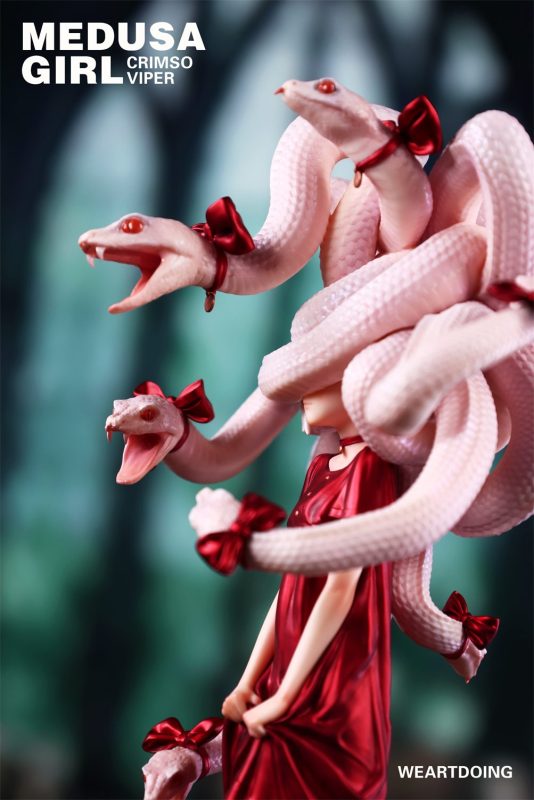 【Pre-order】WeArtDoing Studio Medusa Girl Green Viper & Crimson Viper Resin Statue