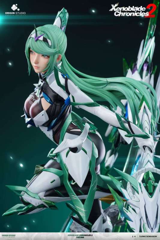 【Pre-order】ORIGIN STUDIO 1/4 Scale Xenoblade Chronicles 2 8th Anniversary First Release - Deluxe Combat Suit for Green Resin Statue