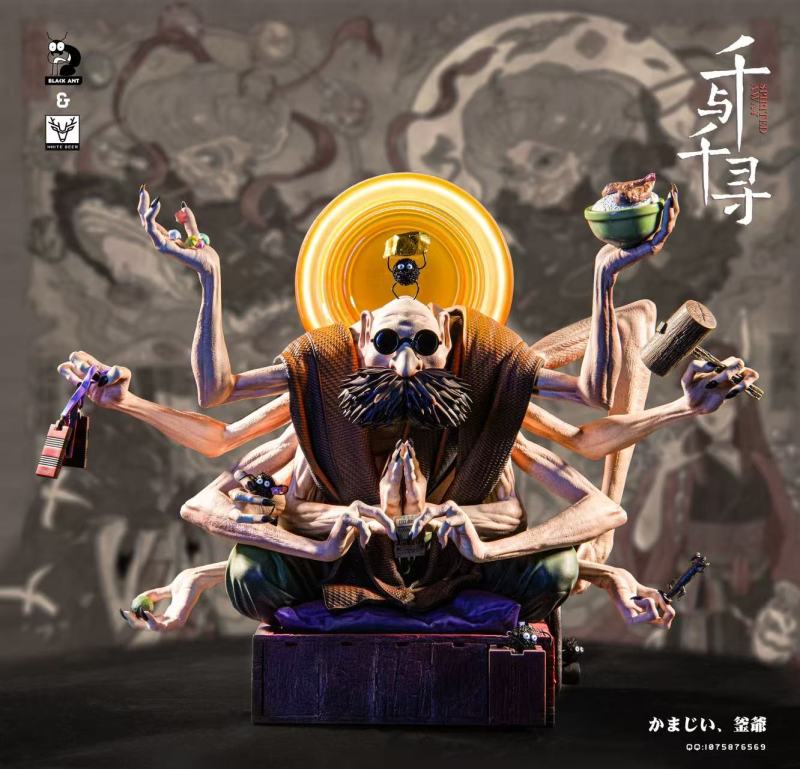 【Pre-order】Black Ant & White Deer Studio Spirited Away Kamaji Resin Statue