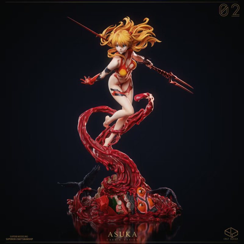 【Pre-order】Cast Design Studio 1/4 Scale The Crimson Valkyrie — Asuka Resin Statue