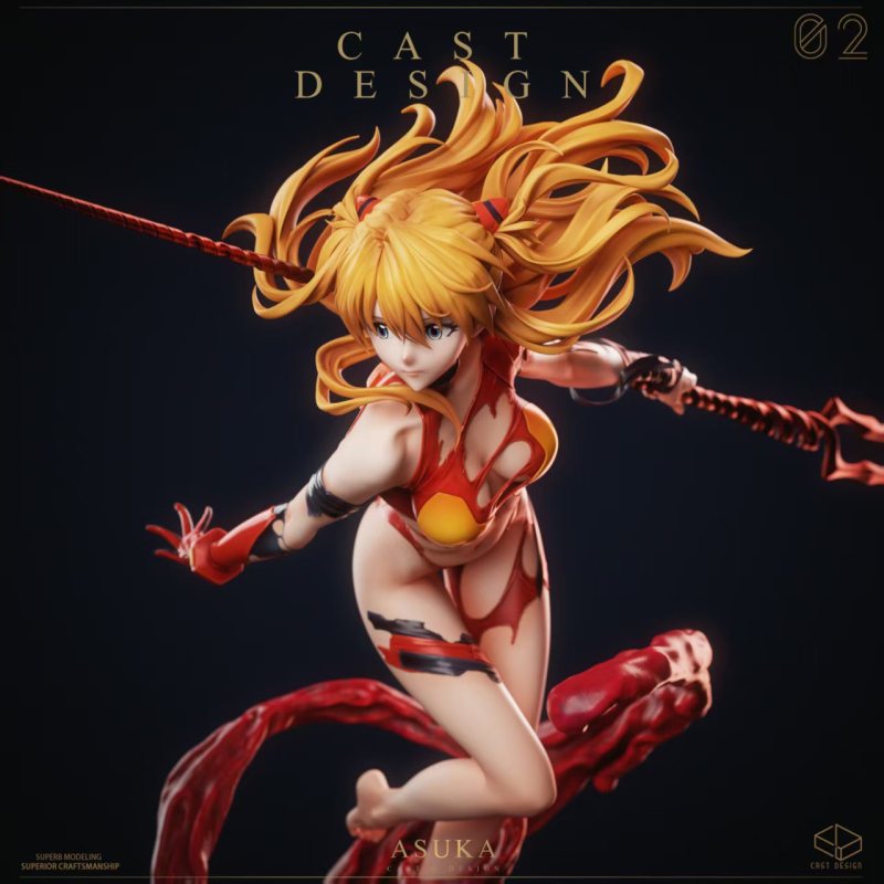 【Pre-order】Cast Design Studio 1/4 Scale The Crimson Valkyrie — Asuka Resin Statue