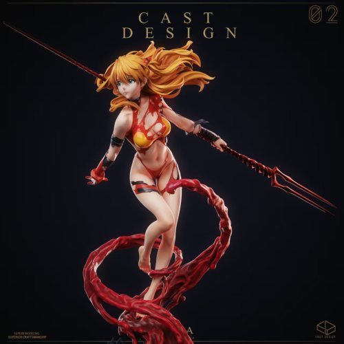 【Pre-order】Cast Design Studio 1/4 Scale The Crimson Valkyrie — Asuka Resin Statue