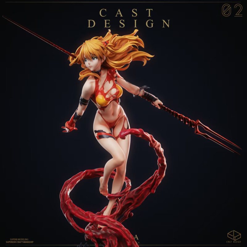 【Pre-order】Cast Design Studio 1/4 Scale The Crimson Valkyrie — Asuka Resin Statue