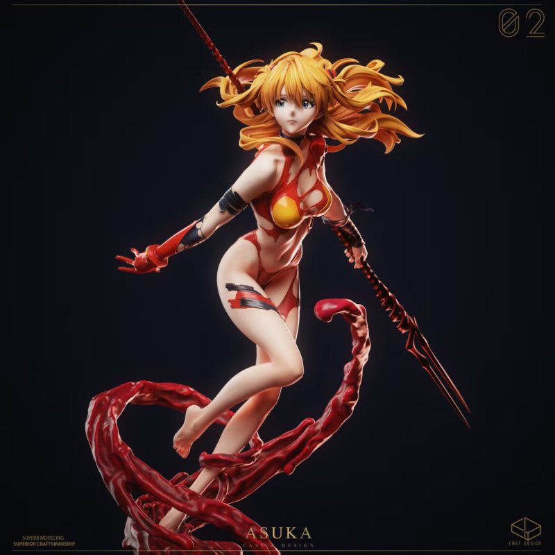 【Pre-order】Cast Design Studio 1/4 Scale The Crimson Valkyrie — Asuka Resin Statue