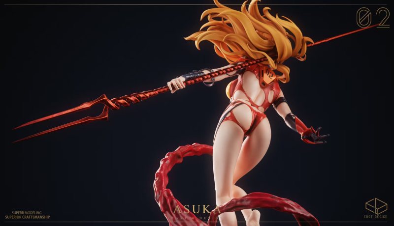 【Pre-order】Cast Design Studio 1/4 Scale The Crimson Valkyrie — Asuka Resin Statue