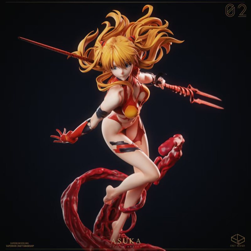 【Pre-order】Cast Design Studio 1/4 Scale The Crimson Valkyrie — Asuka Resin Statue
