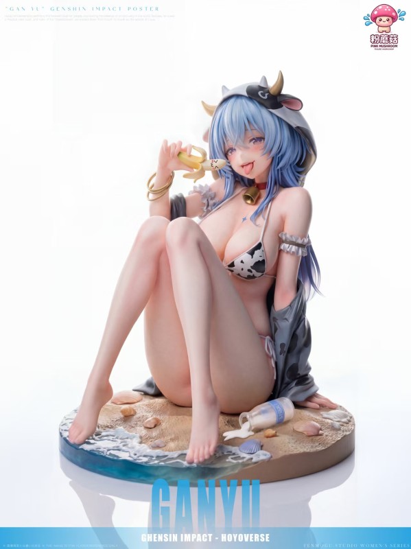 【Pre-order】Pink Mushroom Studio 1/6 Scale Ganyu — Coconut Milk Sea Breeze Resin Statue