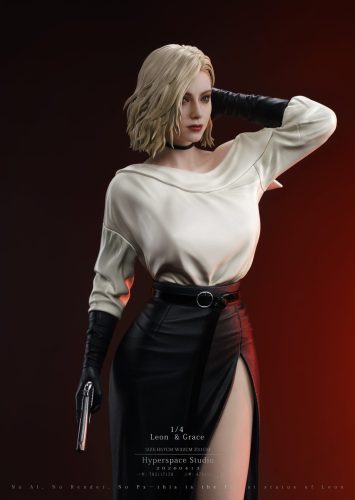 【Pre-order】Hyperspace Studio 1/4 Scale Leon & Grace Resin Statue