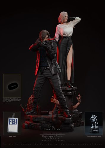 【Pre-order】Hyperspace Studio 1/4 Scale Leon & Grace Resin Statue