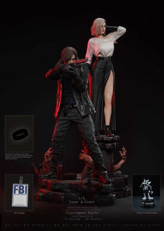 【Pre-order】Hyperspace Studio 1/4 Scale Leon & Grace Resin Statue