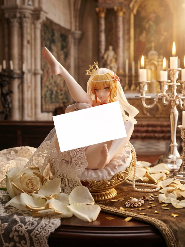 【Pre-order】LoveHolic Studio 1/7 & 1/4 Scale Wedding Dress Fenny Golden PVC Statue