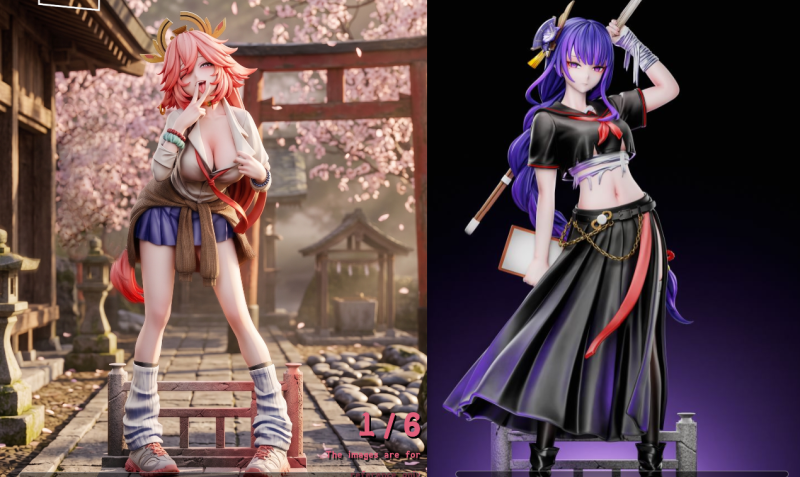 【Pre-order】Miwu Studio 1/6 Scale enior Sister Ying x Senior Sister Miko Resin Statue