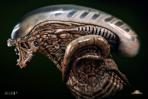 【Pre-order】Deep Tale Studio Life-Size Dog Alien Bust Alien Resin Statue