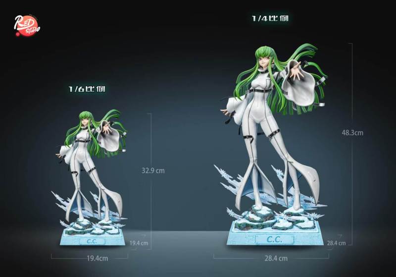 【Pre-order】Red-Studio1/6&1/4 Scale C.C, *Code Geass* Resin Statue