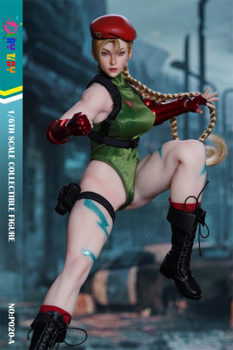 【In stock】PLAY TOY P020-A 1/6 Scale Female Fighter Cammy Seamless Articulated Action Figure